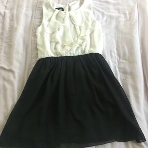 By and by girl formal black and white dress